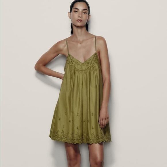 ZARA EMBROIDERED CHEMISE - Picture 3 of 9